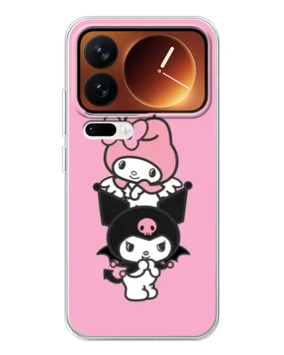 Чехол для Xiaomi 17 Pro с картинкой «My Melody и Kuromi»