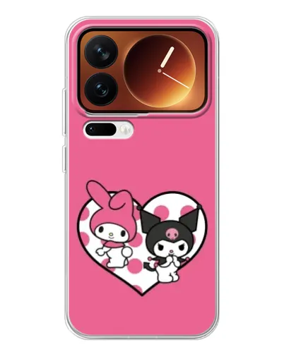 Чехол для Xiaomi 17 Pro с картинкой «Kuromi и My Melody»