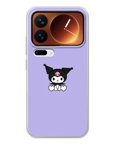 Чехол для Xiaomi 17 Pro с картинкой «Kuromi — фиолетовый минимализм»