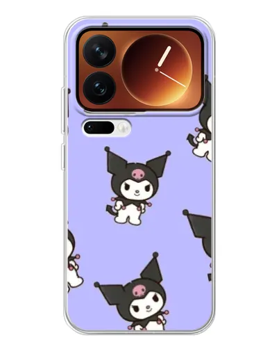 Чехол для Xiaomi 17 Pro с картинкой «Паттерн с Kuromi»