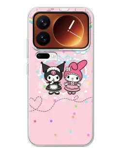 Чехол для Xiaomi 17 Pro с картинкой «My Melody и Kuromi»