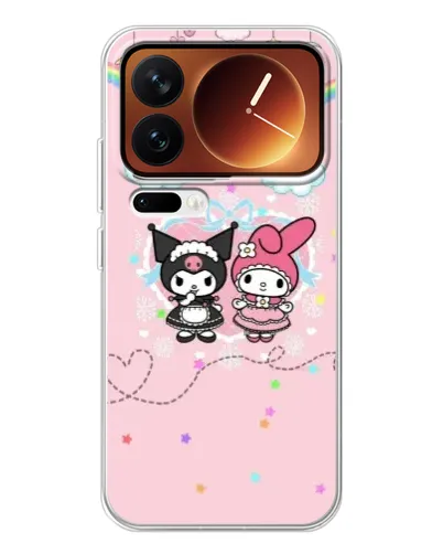 Чехол для Xiaomi 17 Pro с картинкой «My Melody и Kuromi»