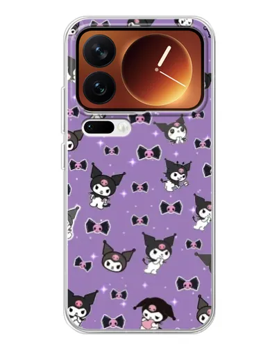 Чехол для Xiaomi 17 Pro с картинкой «Kuromi — паттерн»