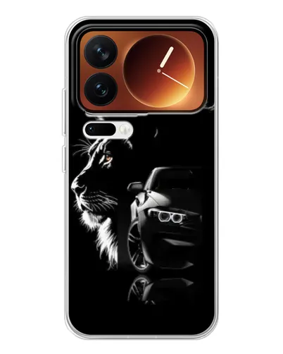Чехол для Xiaomi 17 Pro с картинкой «BMW и лев» Чехол для Xiaomi 17 Pro с картинкой «BMW и лев»