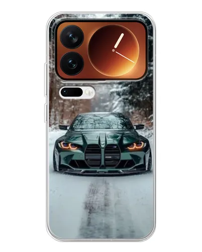 Чехол для Xiaomi 17 Pro с картинкой «BMW в зимнем лесу» Чехол для Xiaomi 17 Pro с картинкой «BMW в зимнем лесу»