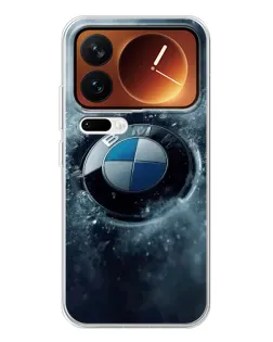 Чехол для Xiaomi 17 Pro с картинкой «Логотип BMW — лед»