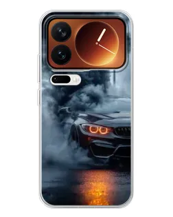 Чехол для Xiaomi 17 Pro с картинкой «BMW M-Power — абстракция»