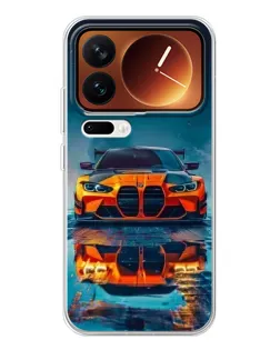 Чехол для Xiaomi 17 Pro с картинкой «BMW — золотая эмблема»