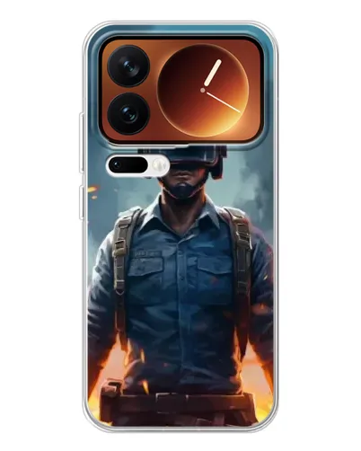 Чохол для Xiaomi 17 Pro з картинкою «PUBG — реалістичний герой»