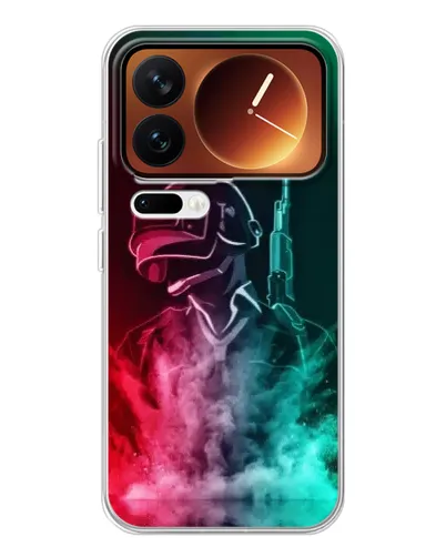Чохол для Xiaomi 17 Pro з картинкою «PUBG — вогняний воїн»