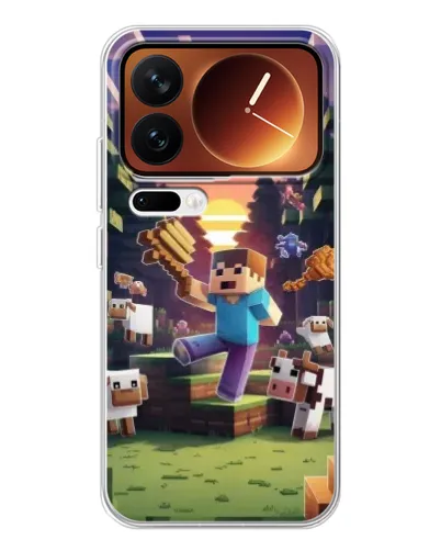 Чехол для Xiaomi 17 Pro с картинкой «Стив на ферме» Чехол для Xiaomi 17 Pro с картинкой «Стив на ферме»