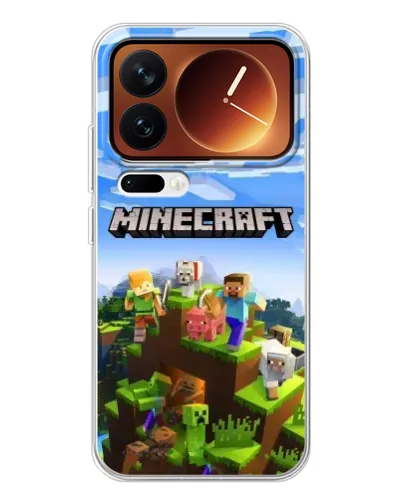 Чехол для Xiaomi 17 Pro с картинкой «Minecraft классический мир» Чехол для Xiaomi 17 Pro с картинкой «Minecraft классический мир»