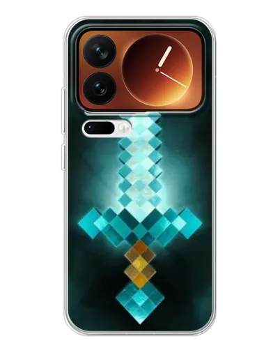 Чехол для Xiaomi 17 Pro с картинкой «Алмазный меч неон» Чехол для Xiaomi 17 Pro с картинкой «Алмазный меч неон»