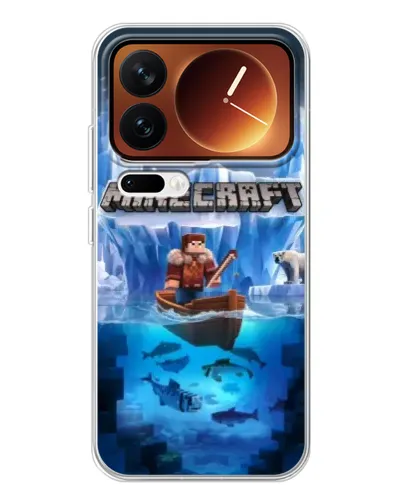 Чехол для Xiaomi 17 Pro с картинкой «Minecraft ледяной мир» Чехол для Xiaomi 17 Pro с картинкой «Minecraft ледяной мир»