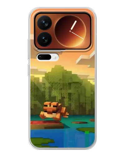 Чехол для Xiaomi 17 Pro с картинкой «Майнкрафт закат солнца» Чехол для Xiaomi 17 Pro с картинкой «Майнкрафт закат солнца»