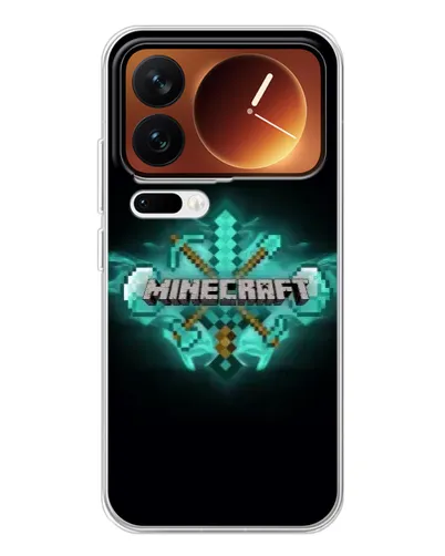Чехол для Xiaomi 17 Pro с картинкой «Minecraft Diamond лого» Чехол для Xiaomi 17 Pro с картинкой «Minecraft Diamond лого»