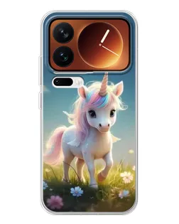 Чехол для Xiaomi 17 Pro с картинкой «Единорог на поляне» Чехол для Xiaomi 17 Pro с картинкой «Единорог на поляне»