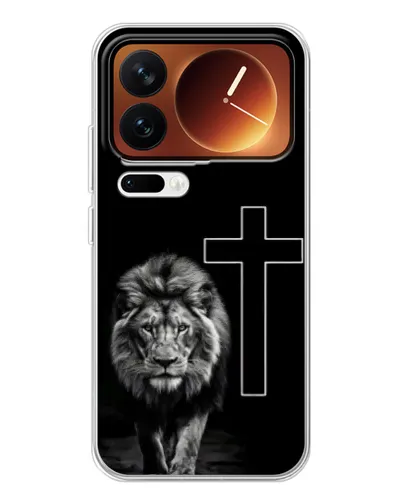 Чохол для Xiaomi 17 Pro з картинкою «Лев та Хрест» Чохол для Xiaomi 17 Pro з картинкою «Лев та Хрест»