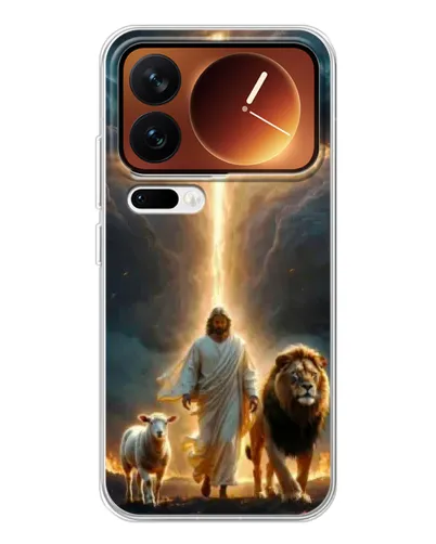 Чохол для Xiaomi 17 Pro з картинкою «Лев Юди та Світло» Чохол для Xiaomi 17 Pro з картинкою «Лев Юди та Світло»