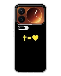 Чохол для Xiaomi 17 Pro з картинкою «Серце та Хрест»