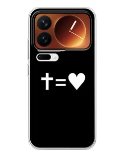Чохол для Xiaomi 17 Pro з картинкою «Хрест та Серце»
