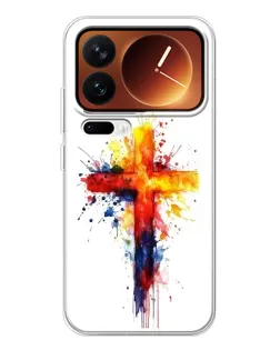 Чохол для Xiaomi 17 Pro з картинкою «Акварельний хрест»