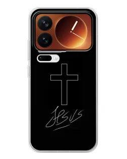 Чехол для Xiaomi 17 Pro с картинкой «Графический крест Jesus» Чехол для Xiaomi 17 Pro с картинкой «Графический крест Jesus»