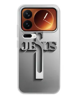 Чехол для Xiaomi 17 Pro с картинкой «Металлический крест Jesus» Чехол для Xiaomi 17 Pro с картинкой «Металлический крест Jesus»