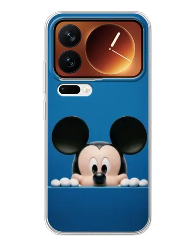 Чехол для Xiaomi 17 Pro с картинкой «Микки выглядывает»