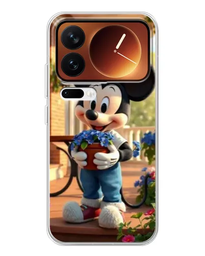 Чехол для Xiaomi 17 Pro с картинкой «Микки садовод»