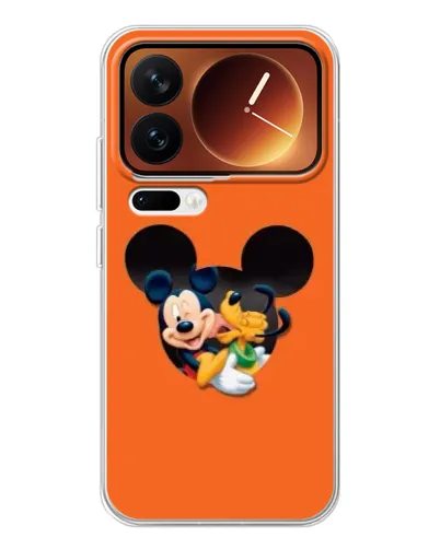Чехол для Xiaomi 17 Pro с картинкой «Сердце Микки Минни»