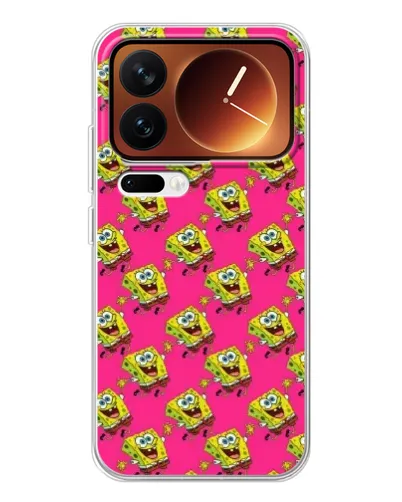 Чехол для Xiaomi 17 Pro с картинкой «Розовый паттерн»