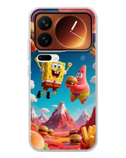 Чехол для Xiaomi 17 Pro с картинкой «Космический фастфуд»