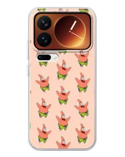 Чехол для Xiaomi 17 Pro с картинкой «Патрик Стар паттерн» Чехол для Xiaomi 17 Pro с картинкой «Патрик Стар паттерн»