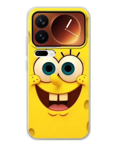 Чехол для Xiaomi 17 Pro с картинкой «Губка Боб улыбка»