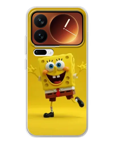 Чехол для Xiaomi 17 Pro с картинкой «Позитивный Губка Боб»