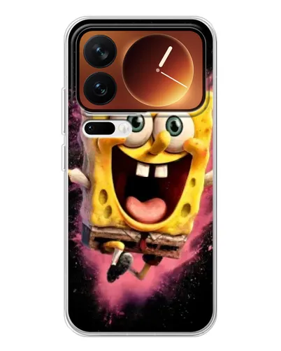 Чехол для Xiaomi 17 Pro с картинкой «Взрывной Спанч Боб»