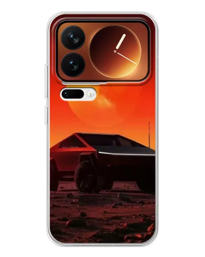 Чохол для Xiaomi 17 Pro з картинкою «Cybertruck на Марсі»