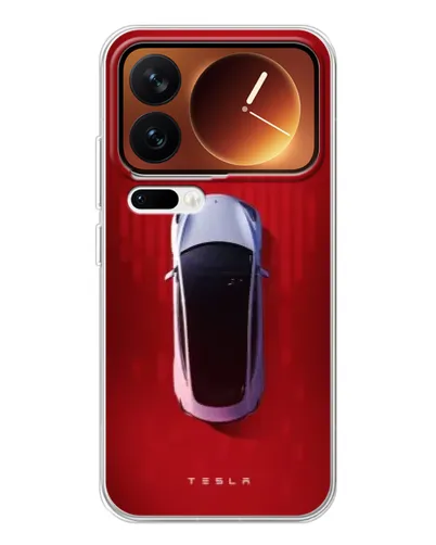Чохол для Xiaomi 17 Pro з картинкою «Tesla Top View»