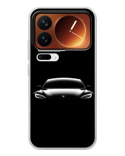 Чохол для Xiaomi 17 Pro з картинкою «Фари Tesla Night»