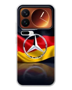 Чехол для Xiaomi 17 Pro с картинкой «Mercedes — флаг Германии» Чехол для Xiaomi 17 Pro с картинкой «Mercedes — флаг Германии»