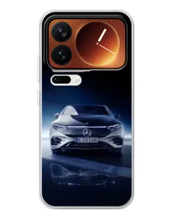 Чехол для Xiaomi 17 Pro с картинкой «Ночной Mercedes EQ» Чехол для Xiaomi 17 Pro с картинкой «Ночной Mercedes EQ»