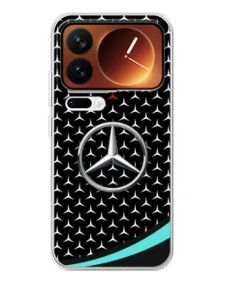 Чехол для Xiaomi 17 Pro с картинкой «Mercedes — бирюзовый акцент» Чехол для Xiaomi 17 Pro с картинкой «Mercedes — бирюзовый акцент»