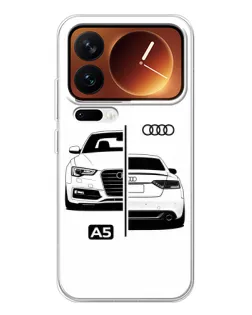 Чохол для Xiaomi 17 Pro з картинкою «Audi — контрастний дизайн»