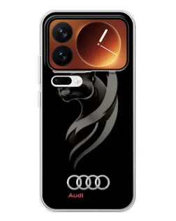 Чохол для Xiaomi 17 Pro з картинкою «Графіка — пантера та Audi»