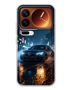 Чохол для Xiaomi 17 Pro з картинкою «Нічне місто та Audi»