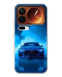 Чохол для Xiaomi 17 Pro з картинкою «Audi — блакитна енергія»