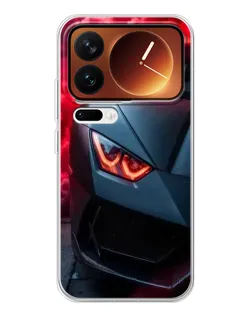 Чохол для Xiaomi 17 Pro з картинкою «Lamborghini червоне сяйво»
