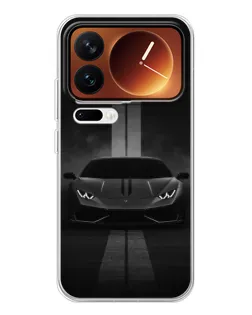 Чехол для Xiaomi 17 Pro с картинкой «Lamborghini симметрия дорог»