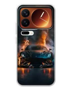 Чехол для Xiaomi 17 Pro с картинкой «Lamborghini дымная эстетика»
